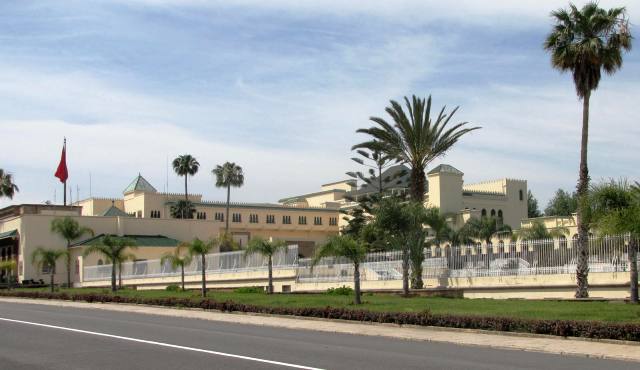 Maroc Rabat entree du parc du palais Royal